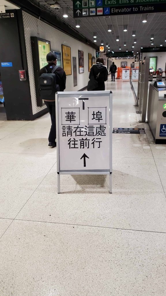 站內的中文標示