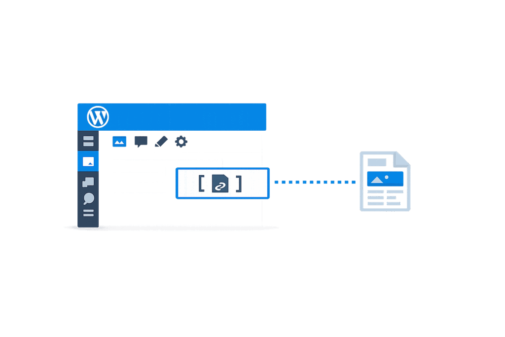 https://woodwood.xyz/%e5%b5%8c%e5%85%a5%e9%9d%9e-wordpress-%e6%aa%94%e6%a1%88/ 嵌入非 WordPress 檔案:shortcode 嵌入概念示意圖
